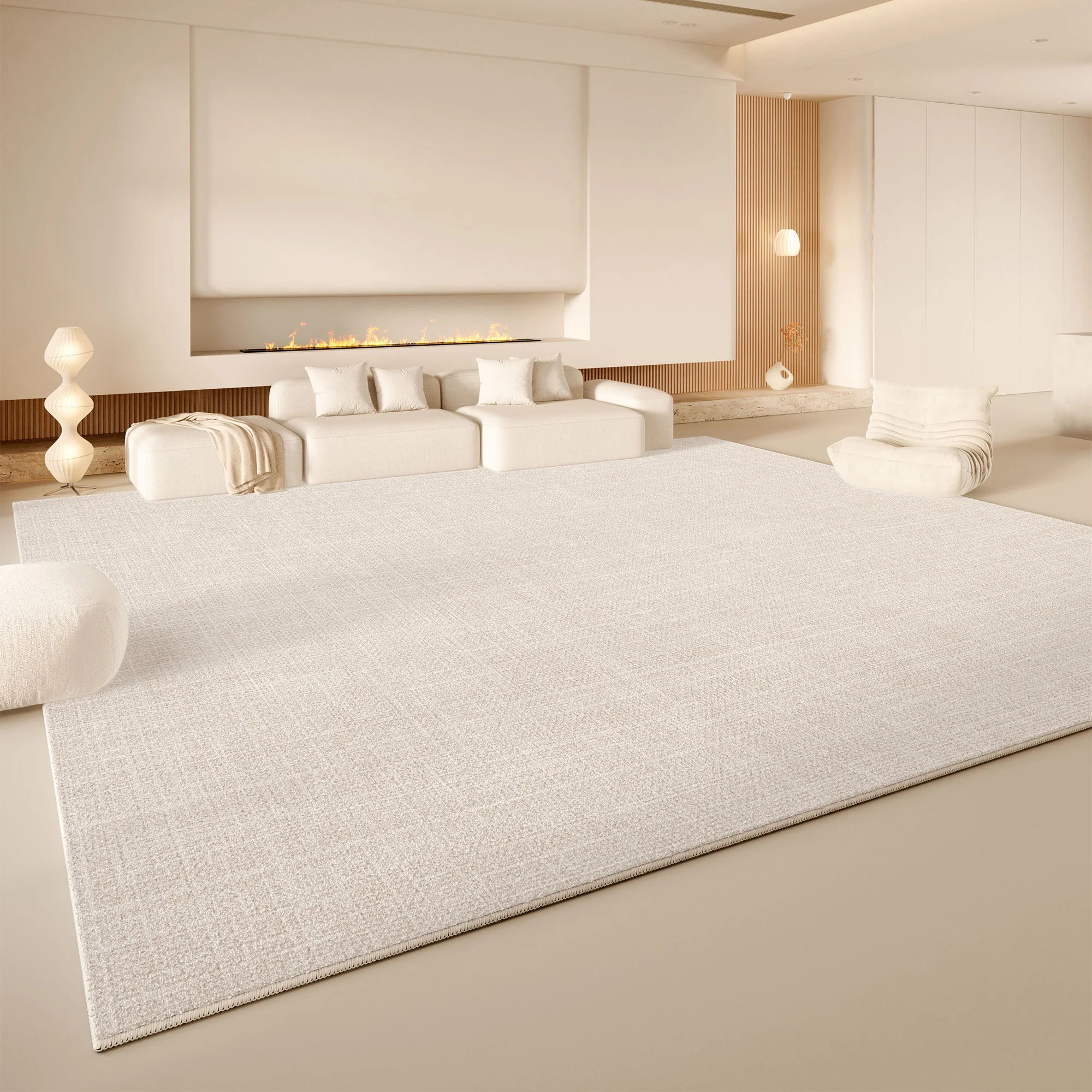 Cream Wind Carpet: Experience Light Luxury with Premium Faux Cashmere