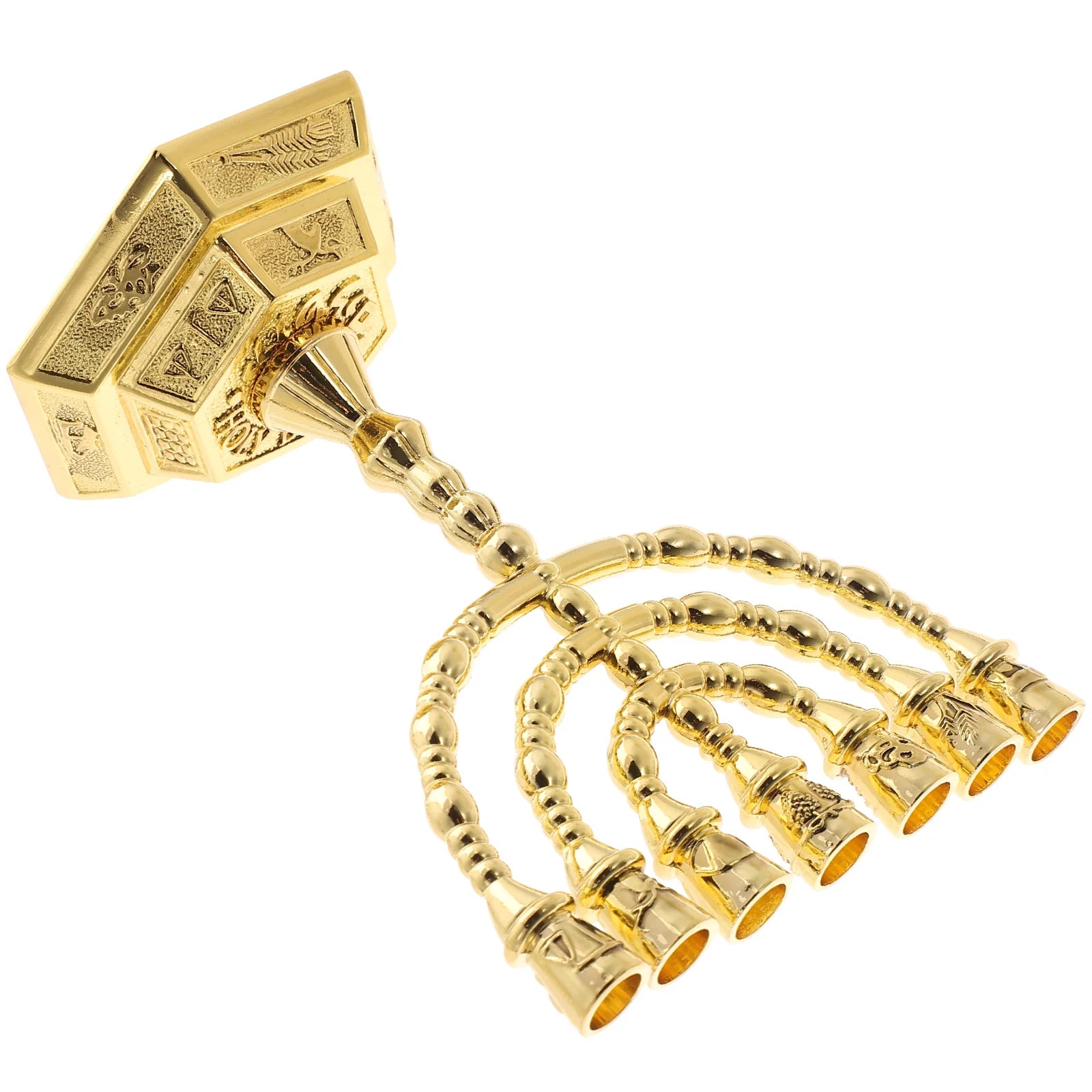 Religious Candlesticks: Elegant Vintage Menorah for Bedroom Decor