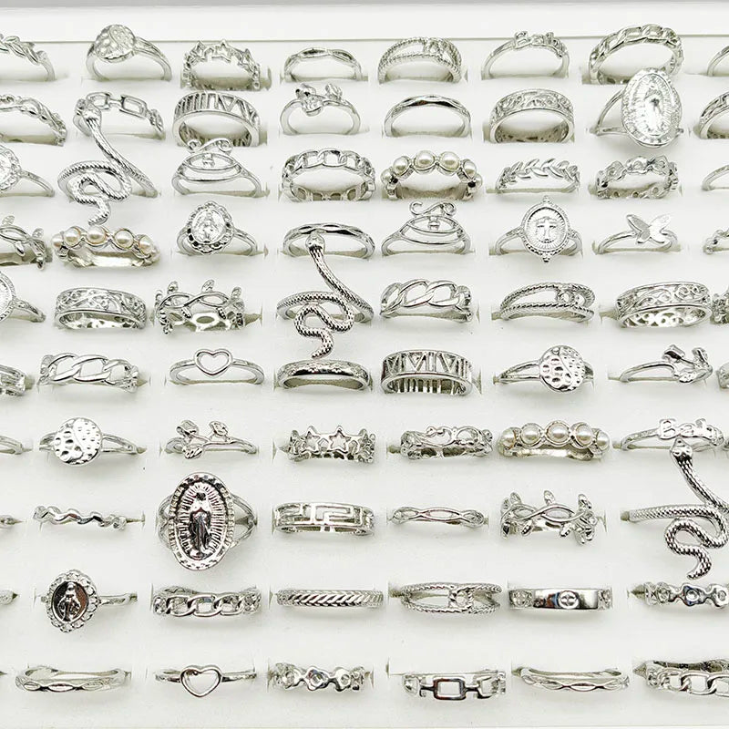30-Piece Alloy Finger Ring Set: Unique Designs for Every Style
