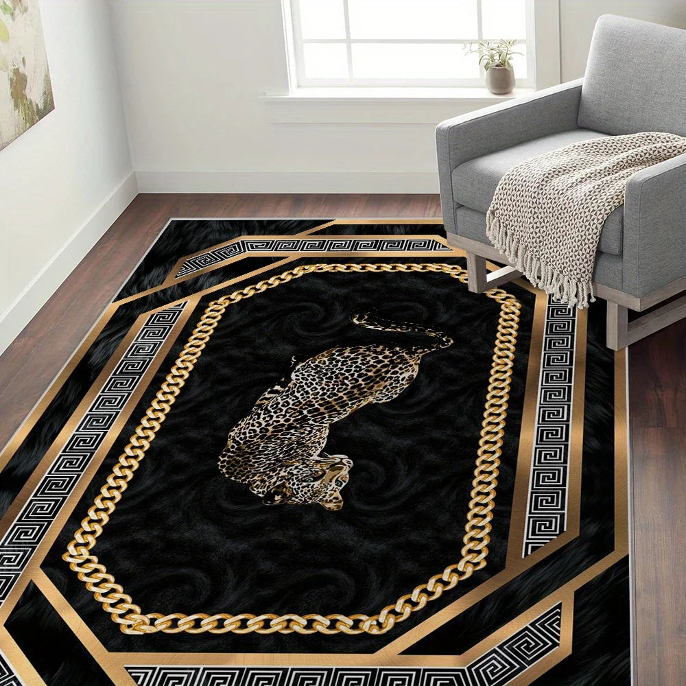 Striped Bohemian Carpet: Ideal for Bedrooms, Entryways, and Doorways