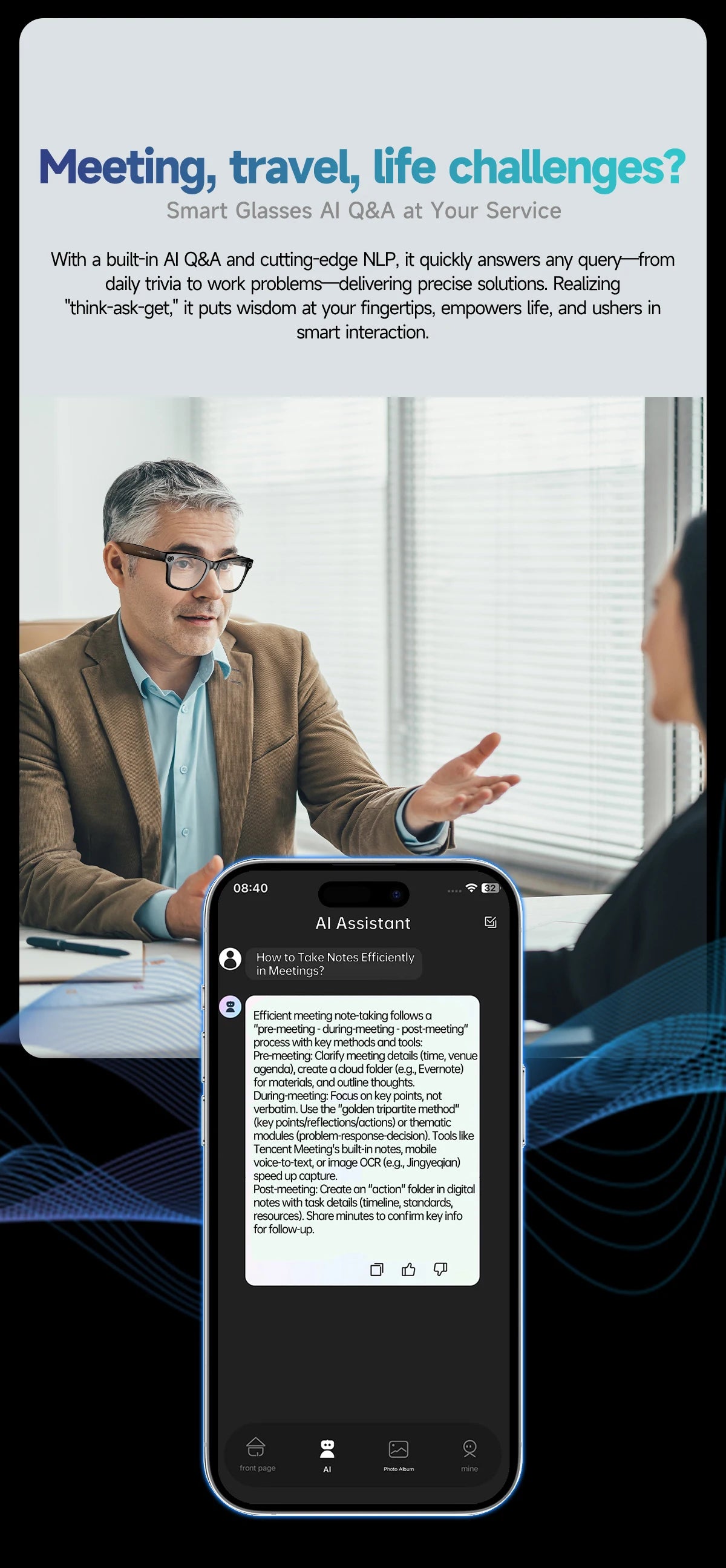 Smart Camera Sunglasses: HD Recording and Voice-Controlled Translation