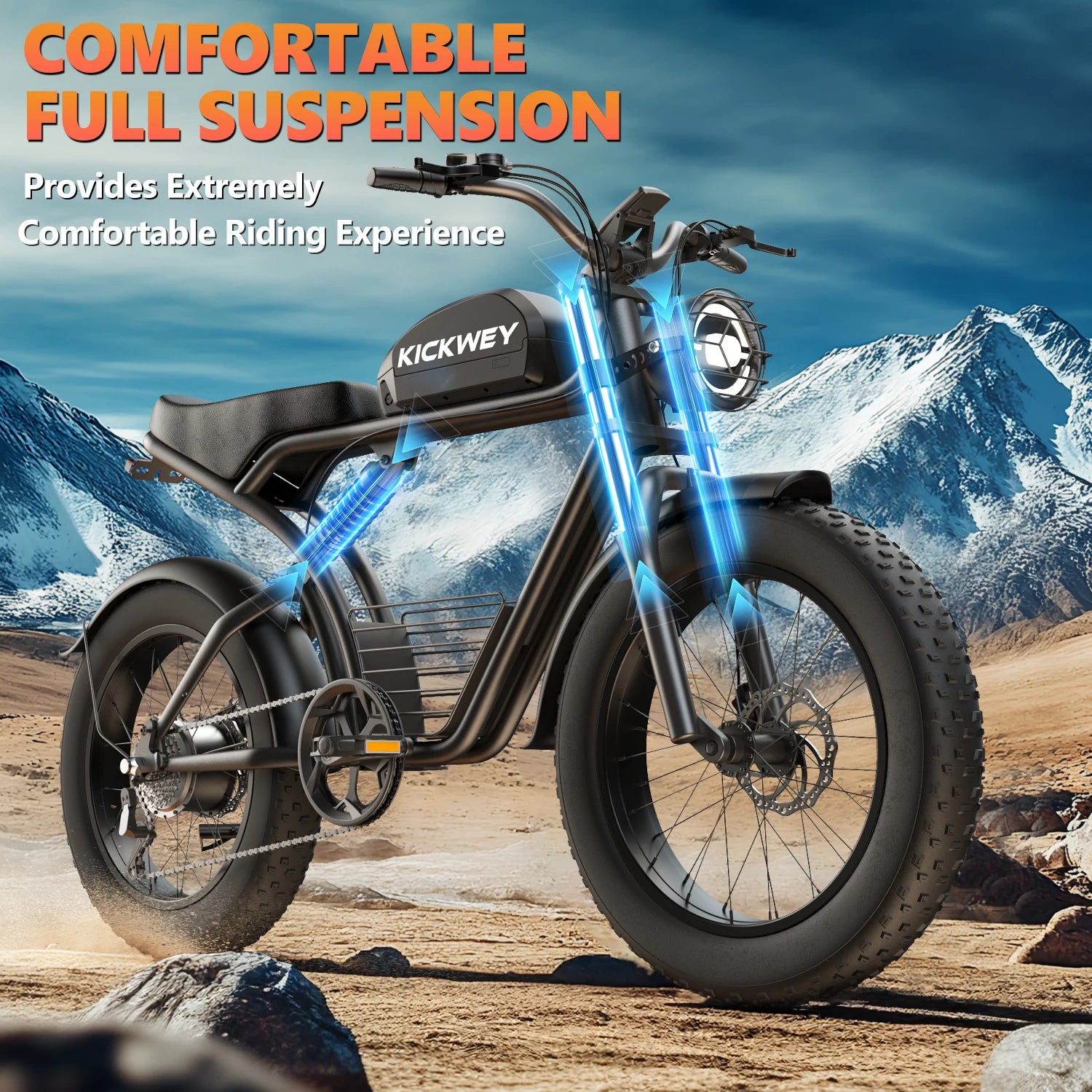 All-Terrain Fat Tire E-Bike: Unleash Your Outdoor Spirit with 20-Inch Wheels