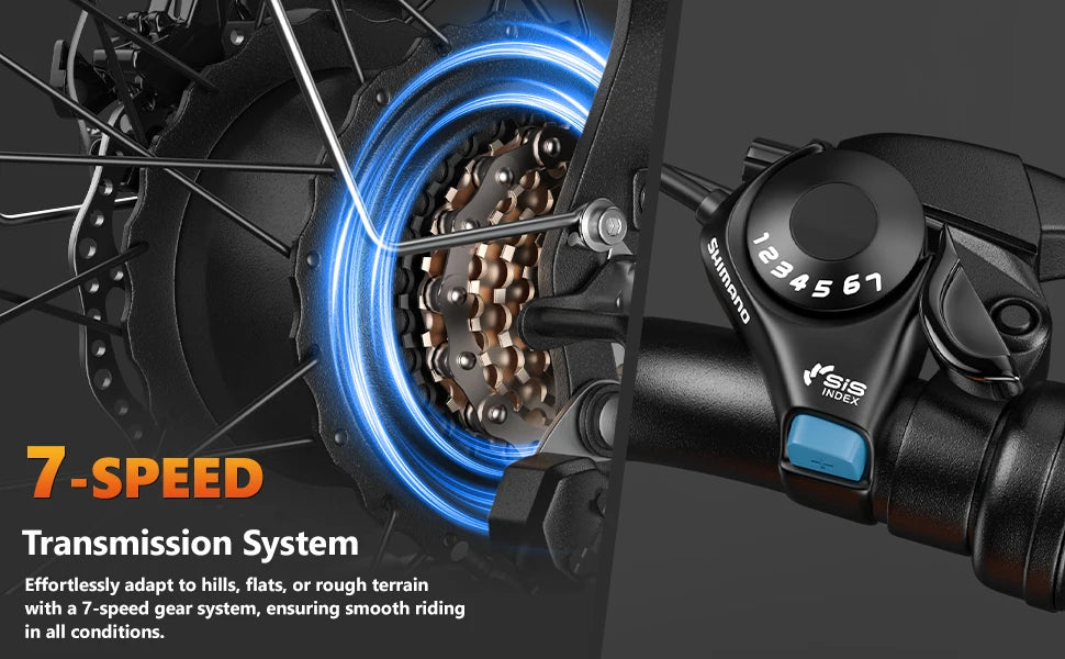 All-Terrain Fat Tire E-Bike: Unleash Your Outdoor Spirit with 20-Inch Wheels