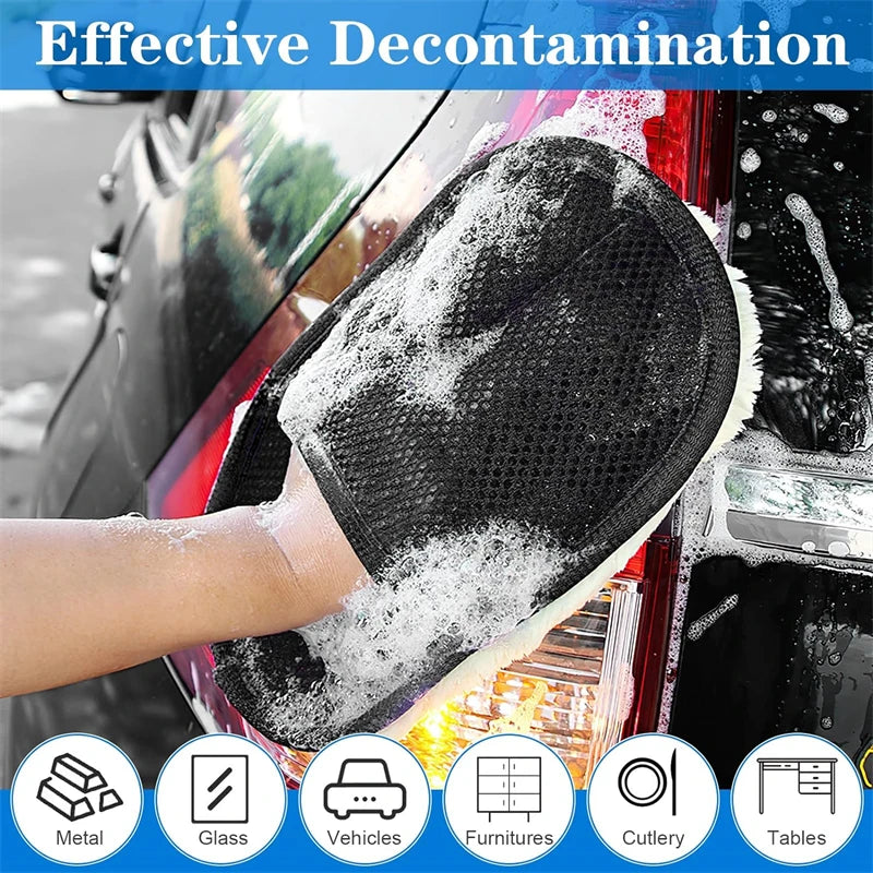 Microfiber Cleaning Mitts: Versatile Gloves for Car and Home Care