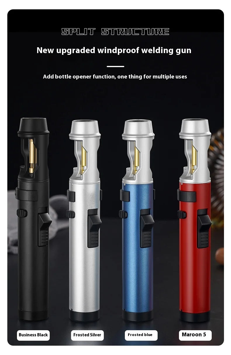 Precision Flame: Powerful Windproof Metal Gas Lighter for Every Occasion