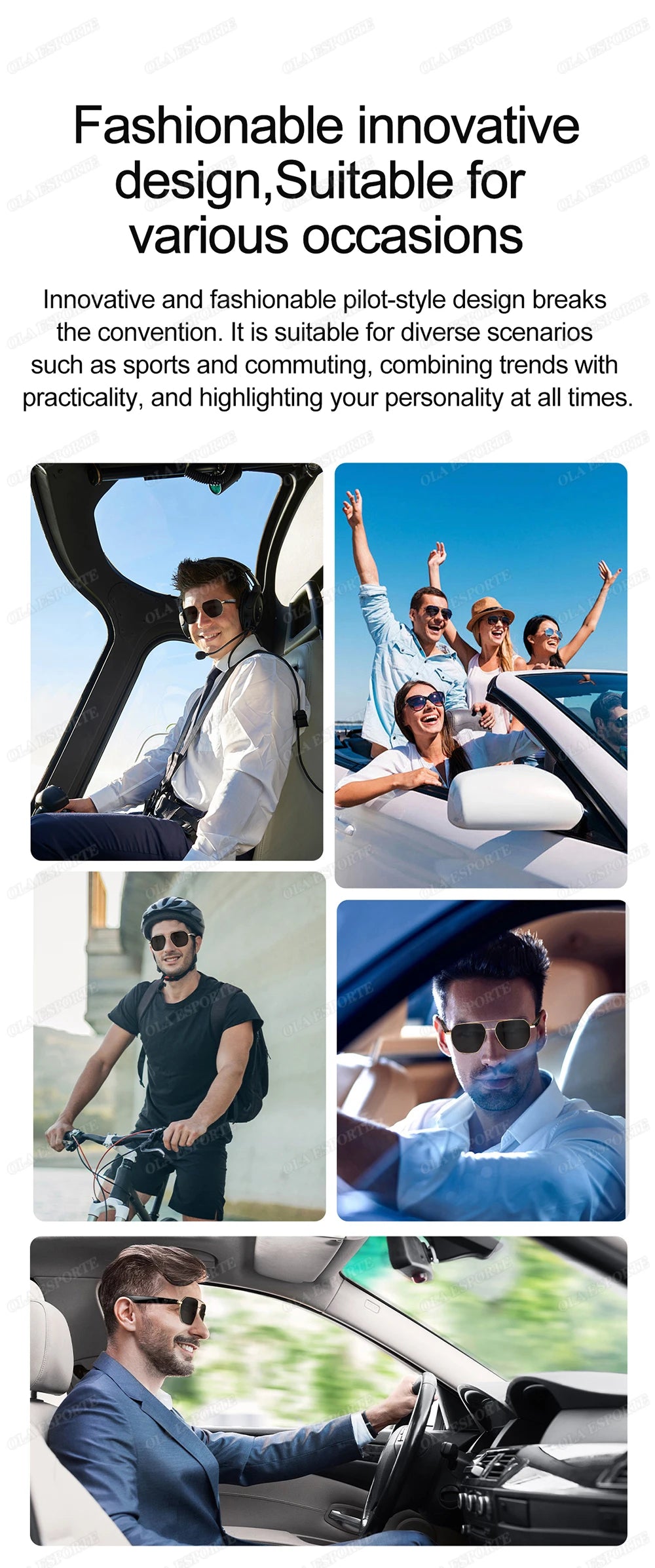 Sport Smart Glasses: AI Translation and Wireless Earphone Integration