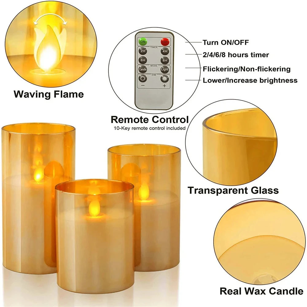 Remote-Controlled LED Candles: Effortless Ambiance for Celebrations