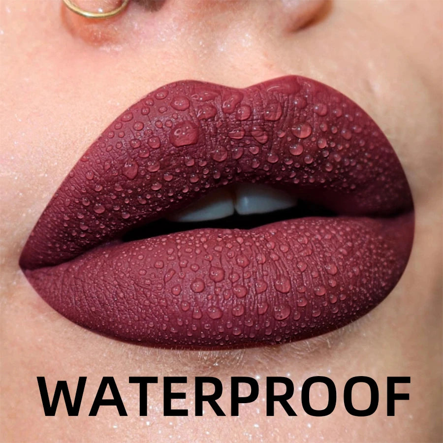 Waterproof Liquid Lipstick Set: Bold Colors for Lasting Beauty
