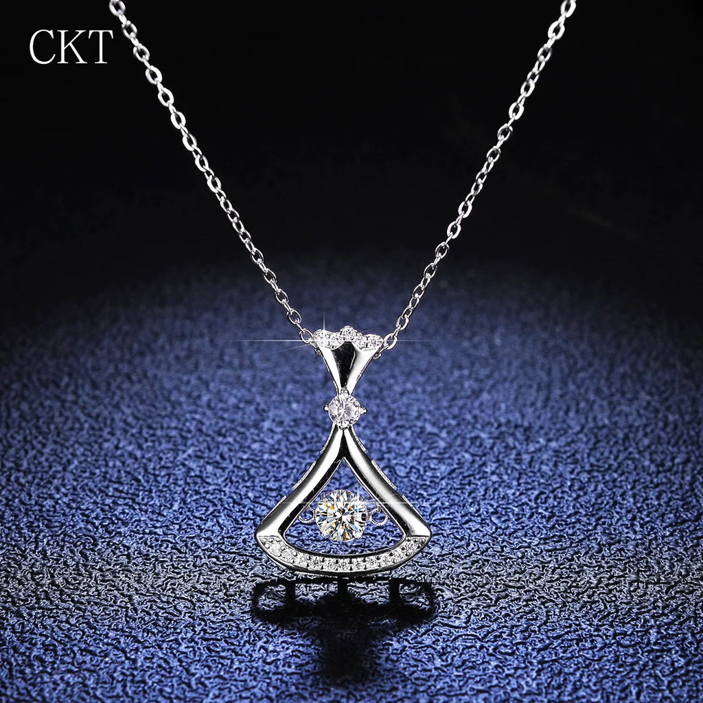 Heartfelt Elegance: Moissanite Pendant