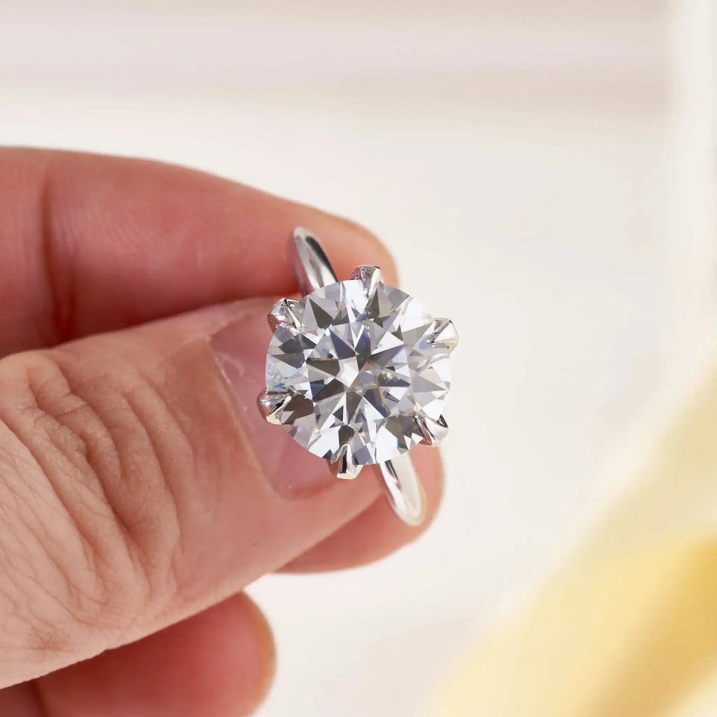 Enduring Love: Moissanite Solitaire Engagement Ring