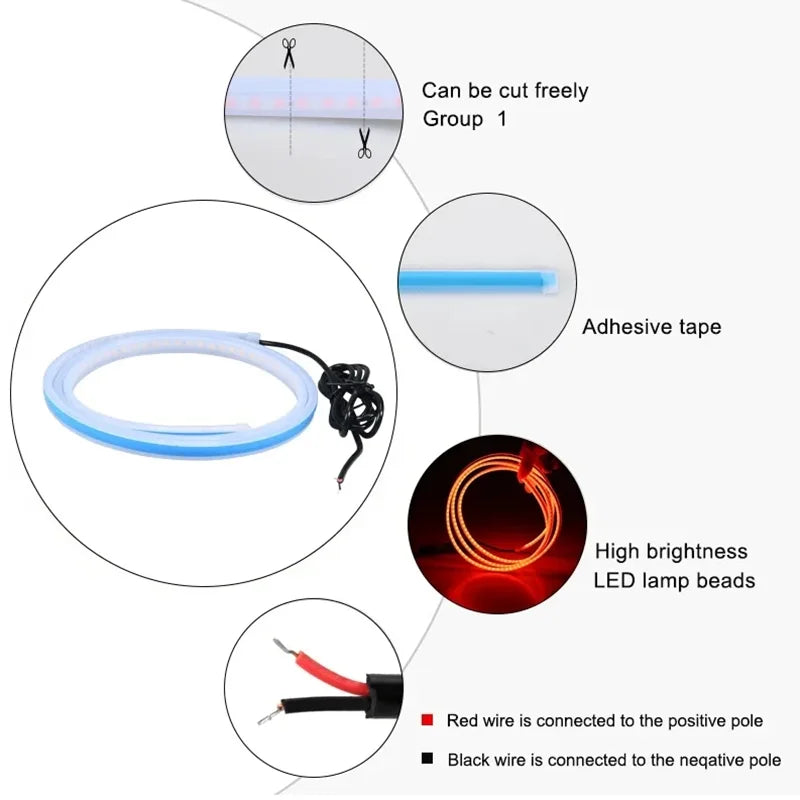 150cm LED Daytime Running Light: Stylish Scan Starting Decorative Hood Lights