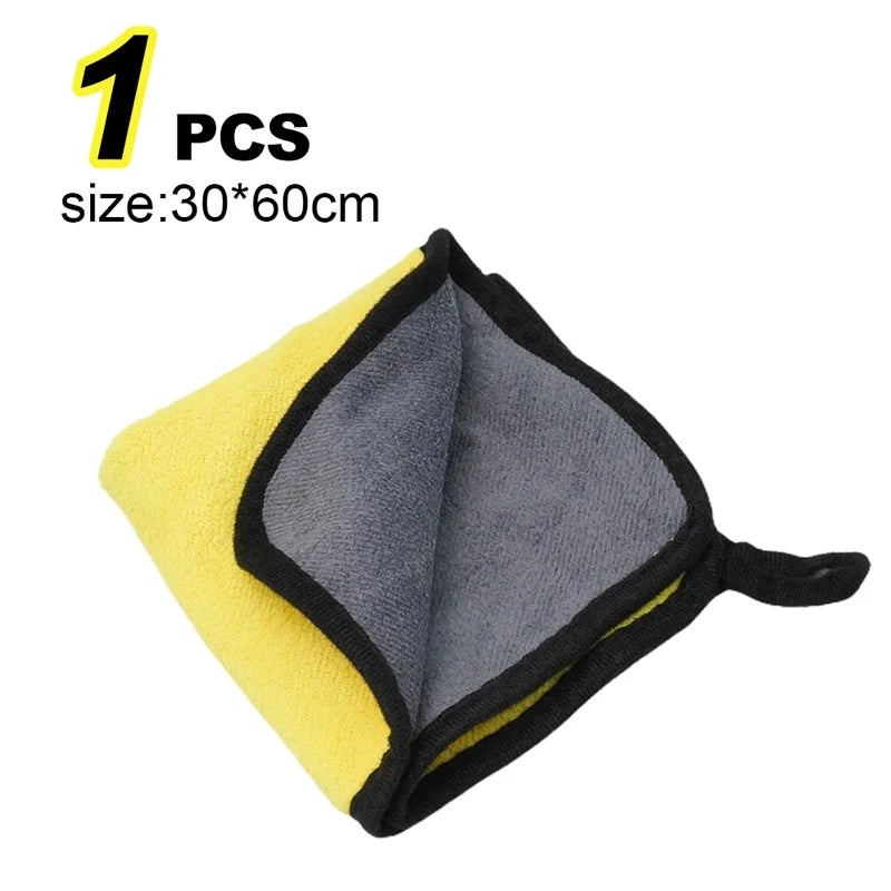 Dual-Sided Microfiber Car Washing Gloves for Effective Cleaning