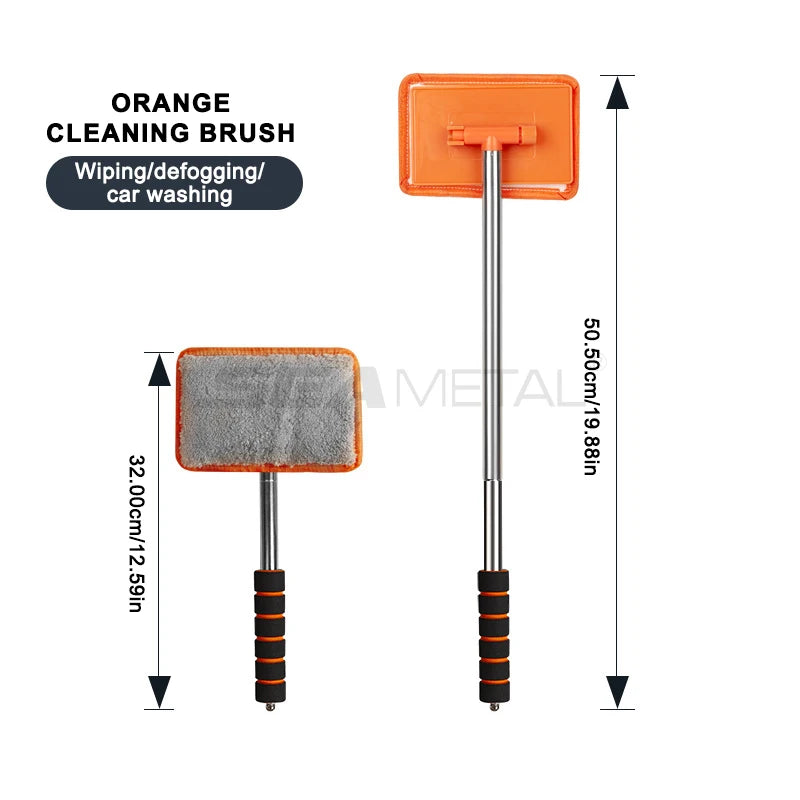 Telescopic Car Windshield Cleaning Brush: Long Handle for Glass Cleaning