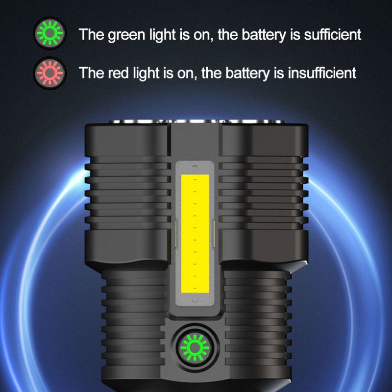 Potente linterna de 12 LED: luz de emergencia versátil para cualquier situación