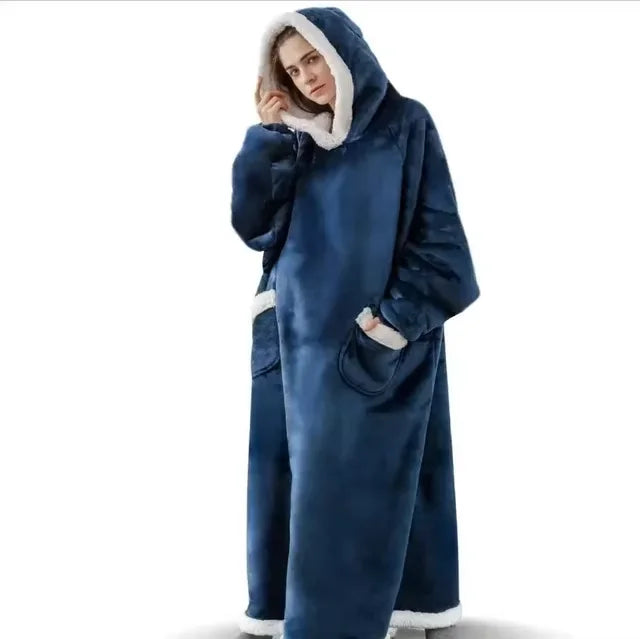Giant TV Blanket Sweatshirt: Cozy Flannel Hoodie for Men and Women