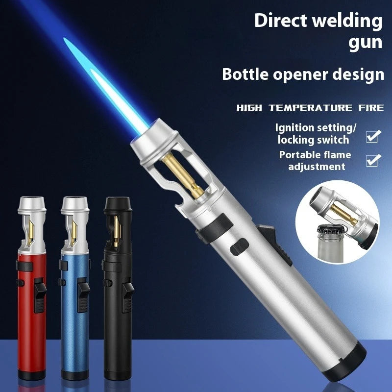 Precision Flame: Powerful Windproof Metal Gas Lighter for Every Occasion