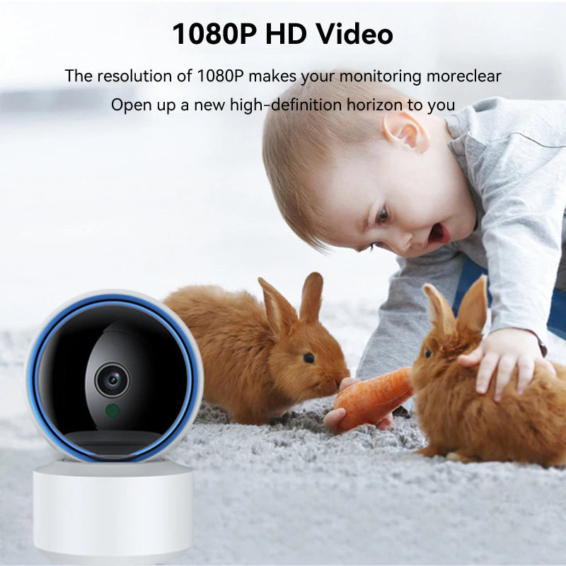 360° Smart Baby Monitor: 1080P WiFi Camera for Total Peace of Mind