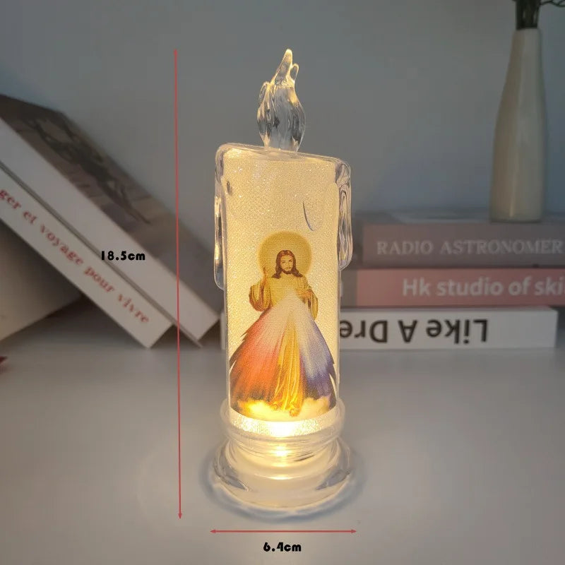 Faithful Light Source: LED Candle for Spiritual Reflection