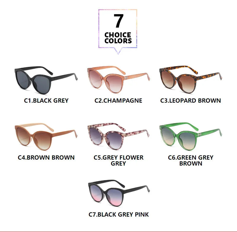 Stylish Protection: 1/2PCS Cat Eye Sunglasses for Outdoor Adventures