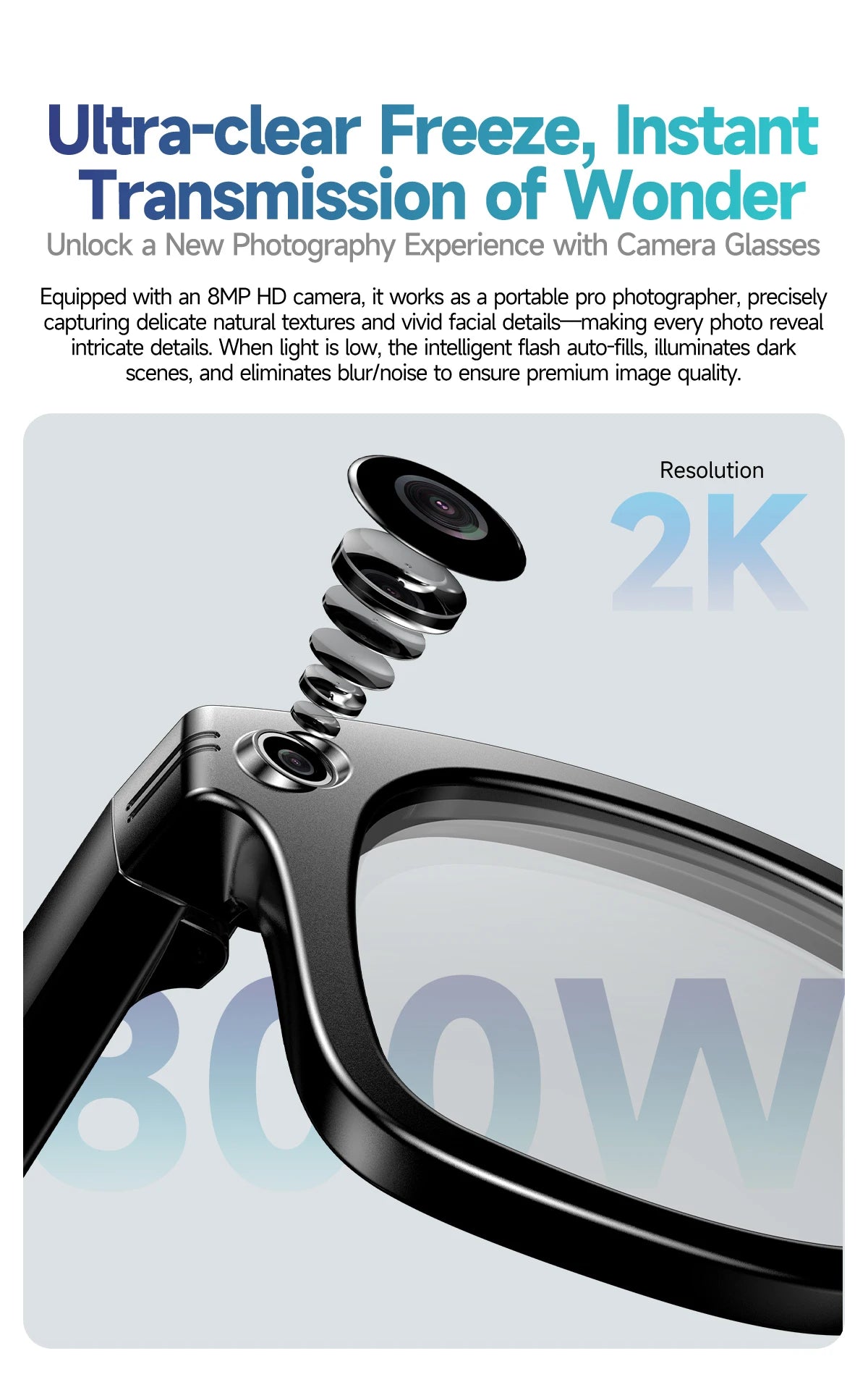 Smart Camera Sunglasses: HD Recording and Voice-Controlled Translation