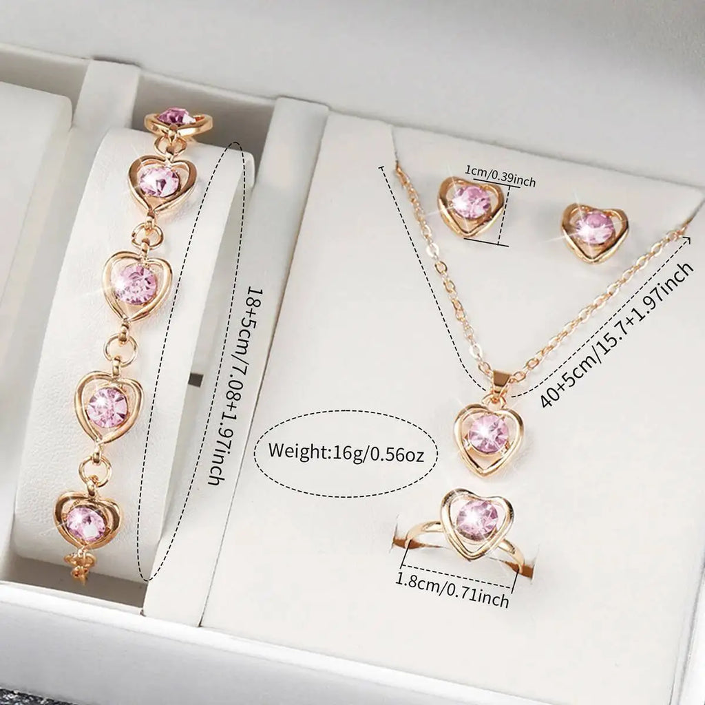 Floral Elegance Watch Set: Timeless Style with Sparkling Accents