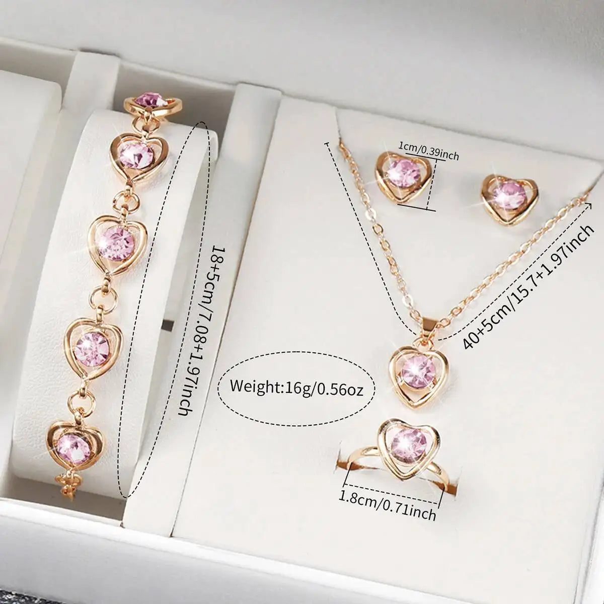 Floral Elegance Watch Set: Timeless Style with Sparkling Accents