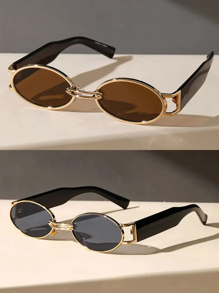 Versatile Elegance: Oval Frame Sunglasses Perfect for Parties and Travel