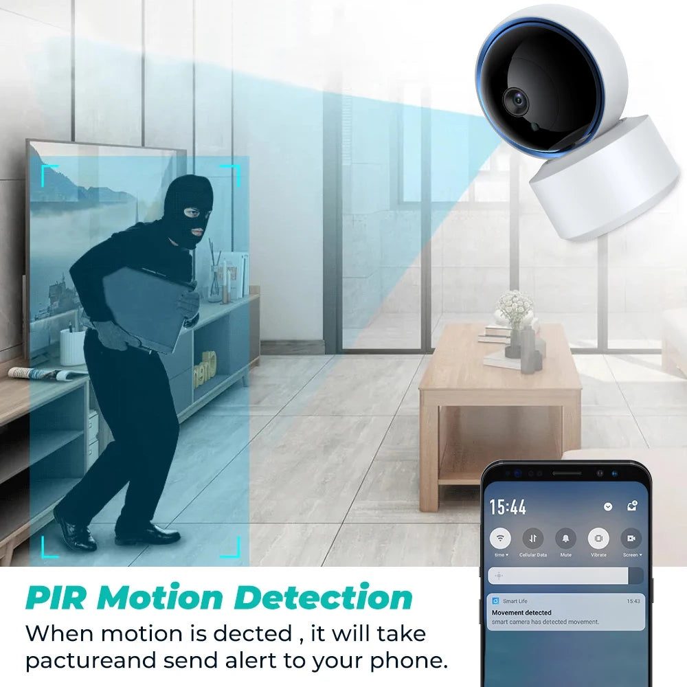 360° Smart Baby Monitor: 1080P WiFi Camera for Total Peace of Mind