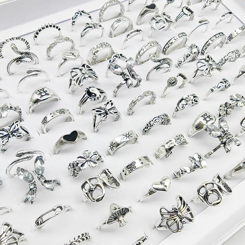 Whimsical Jewelry Set: 30-Piece Assorted Rings for Fashion-Forward Women