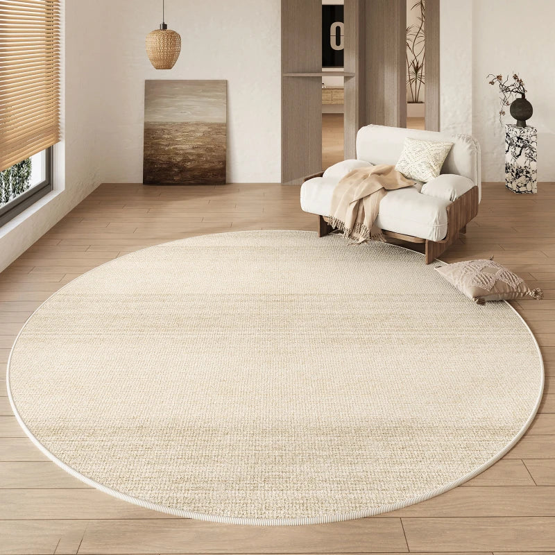 Luxury Wabi Sabi Style Rug: Non-Slip Round Carpet for Home Decor