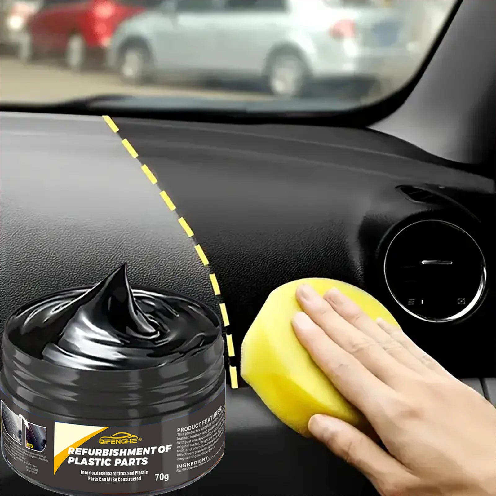 Automotive Plastic Repair Agent: Interior & Exterior Plastic Restoration Cream