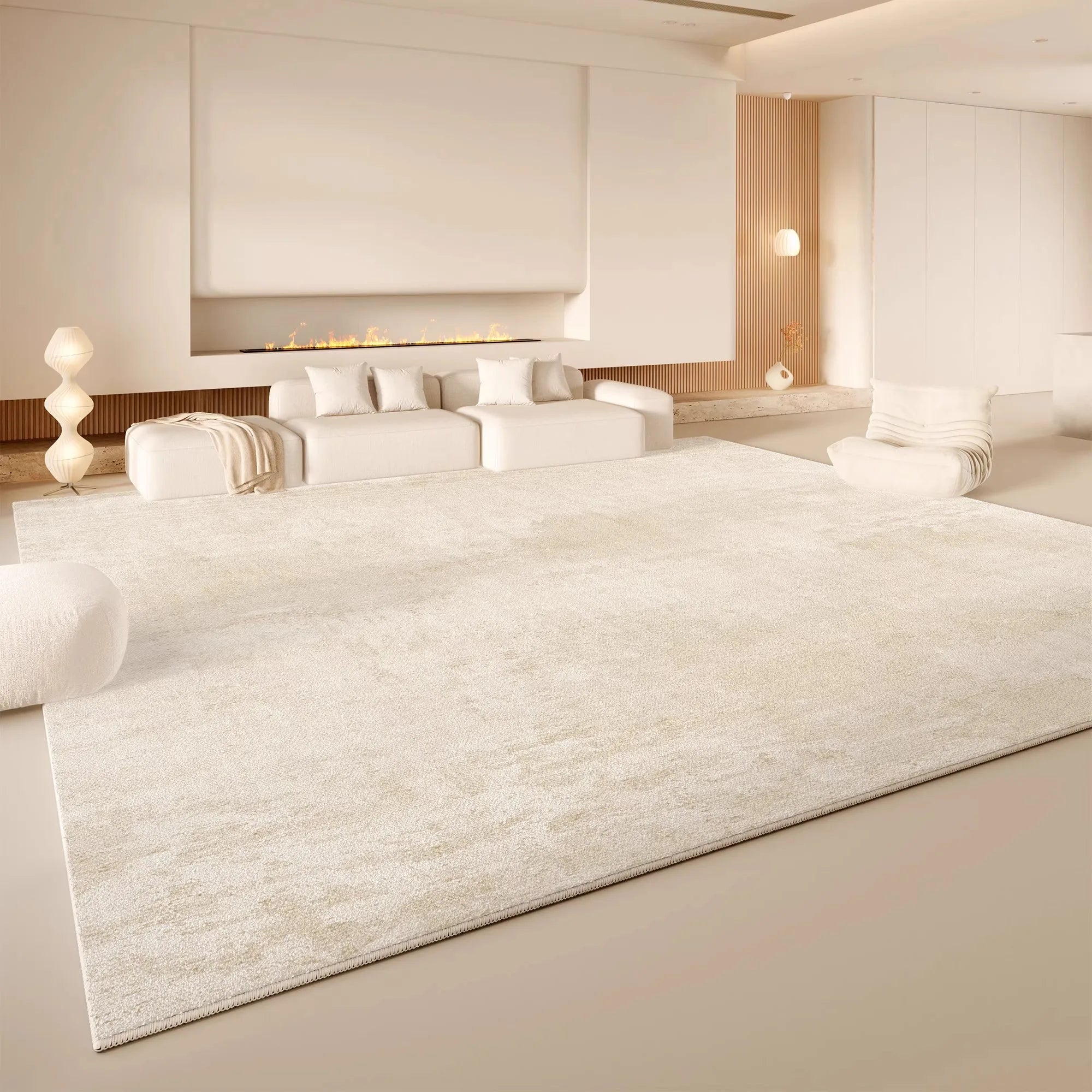 Cream Wind Carpet: Experience Light Luxury with Premium Faux Cashmere
