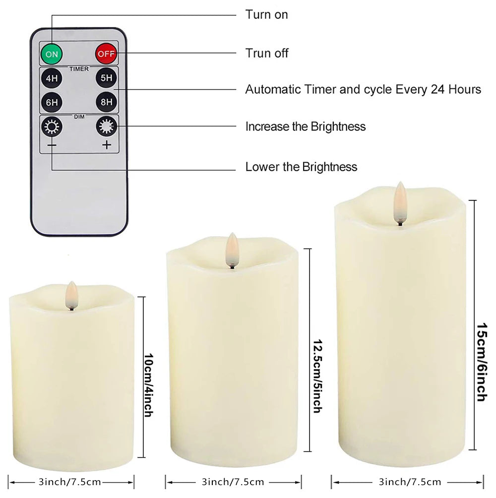Remote-Controlled LED Candles: Effortless Ambiance for Celebrations