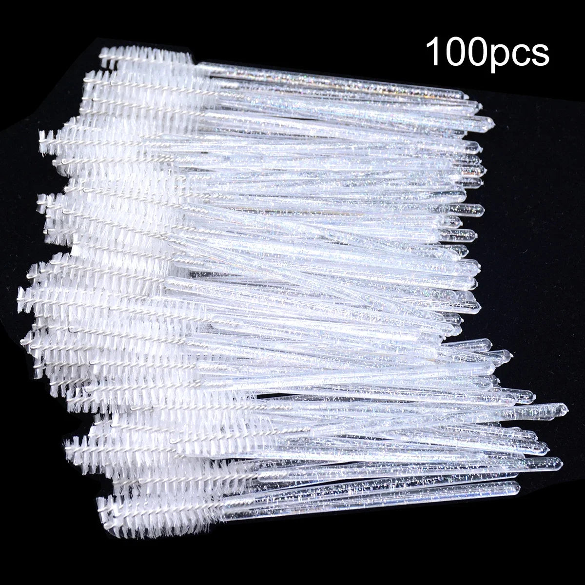 100-Piece Disposable Eyelash Brushes: Perfect for Extensions and Mascara