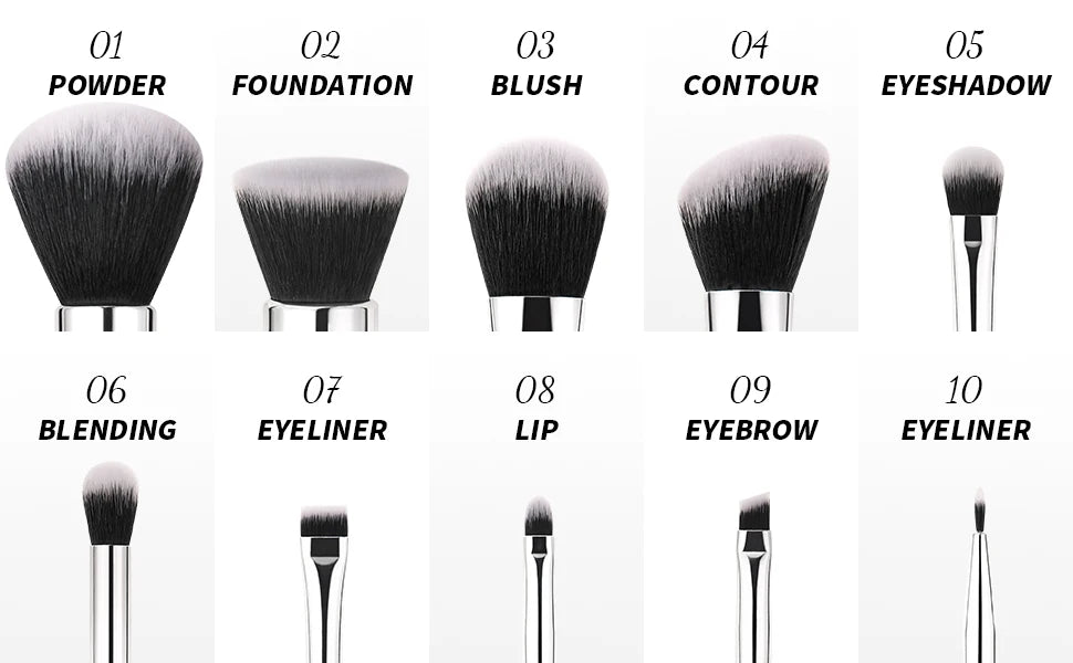 GlamBrush Collection: Professional Makeup Brush Set for Flawless Application
