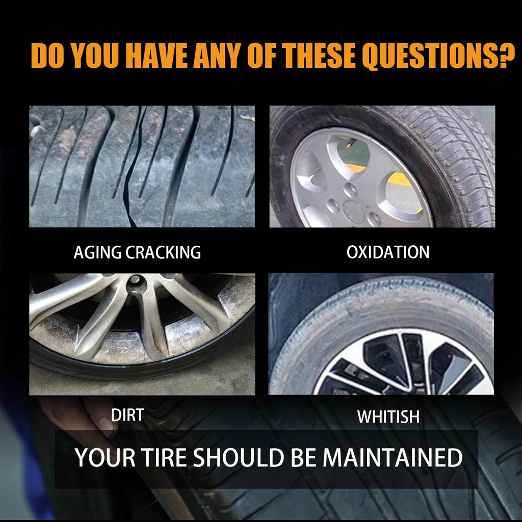 Car Wheel Cleaner Spray: 120ml Tyre Polish for Dirt Removal and Maintenance