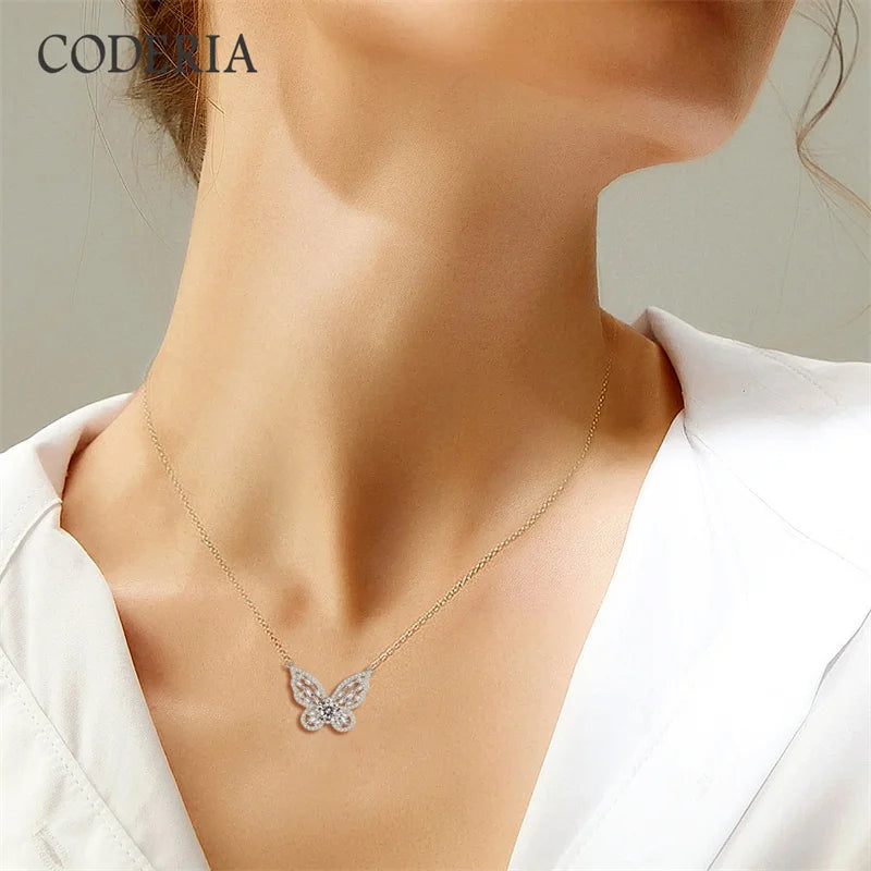 Exquisite 1CT Moissanite Pendant: Passes Diamond Test with GRA Certification