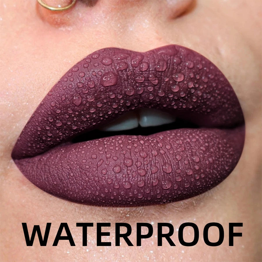 Waterproof Liquid Lipstick Set: Bold Colors for Lasting Beauty