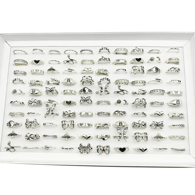 Whimsical Jewelry Set: 30-Piece Assorted Rings for Fashion-Forward Women