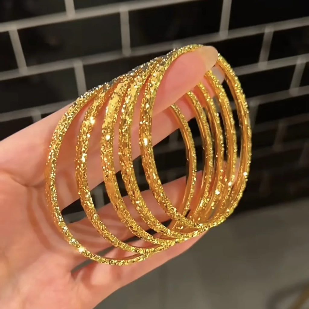 Timeless Luxury: Simple Fold Wear 24K Gold Star Bracelet