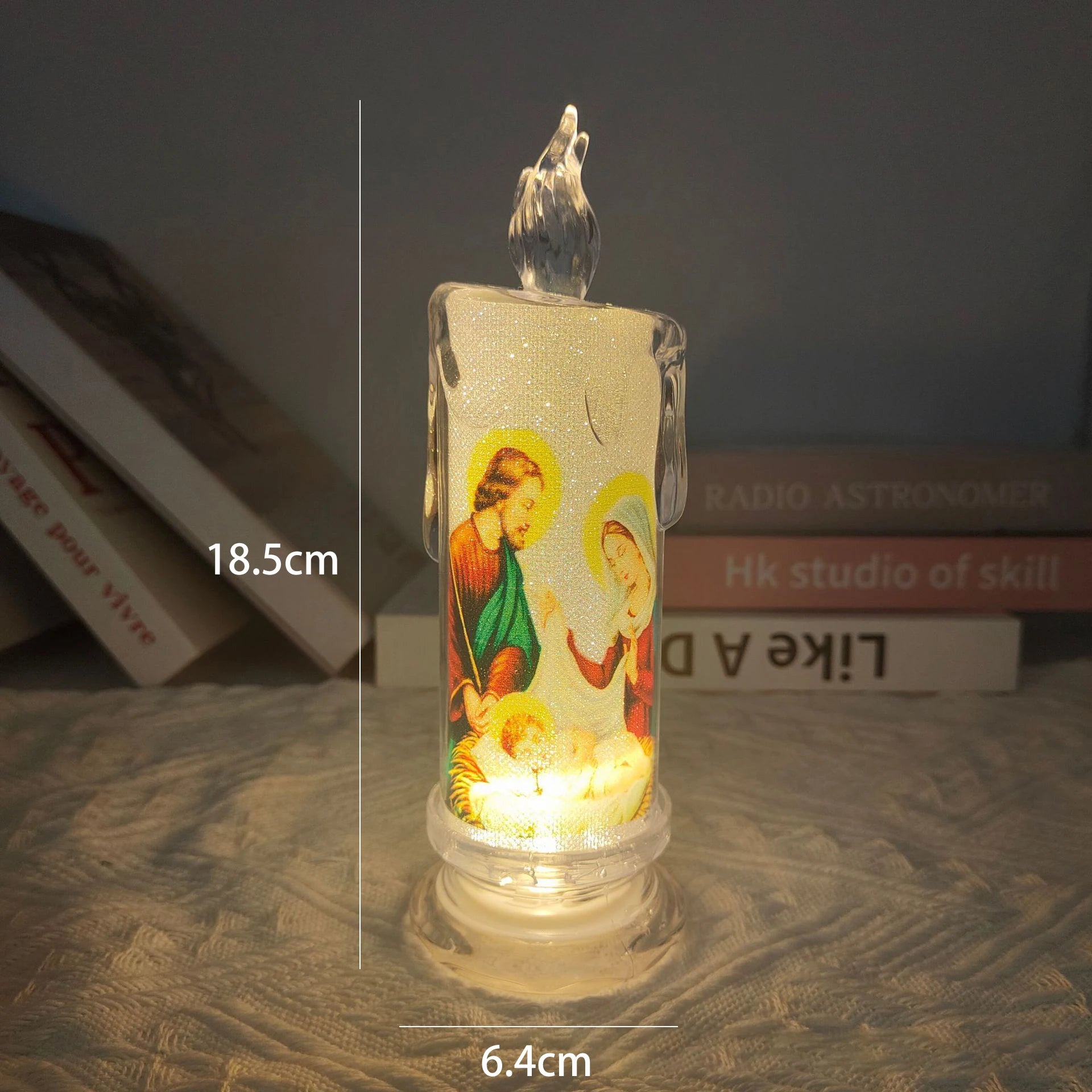 Faithful Light Source: LED Candle for Spiritual Reflection