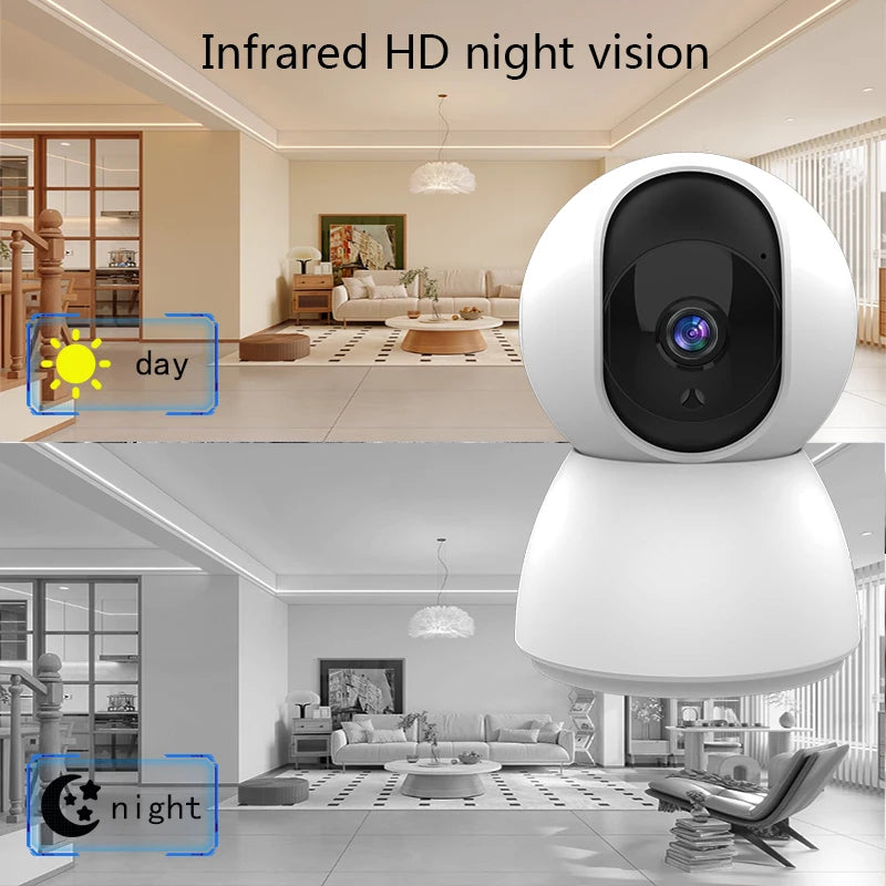 Smart Mini WiFi Camera: 4MP Indoor Surveillance with Automatic Tracking