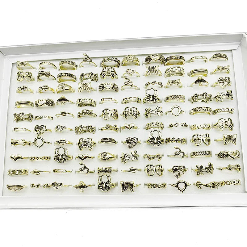 Whimsical Jewelry Set: 30-Piece Assorted Rings for Fashion-Forward Women