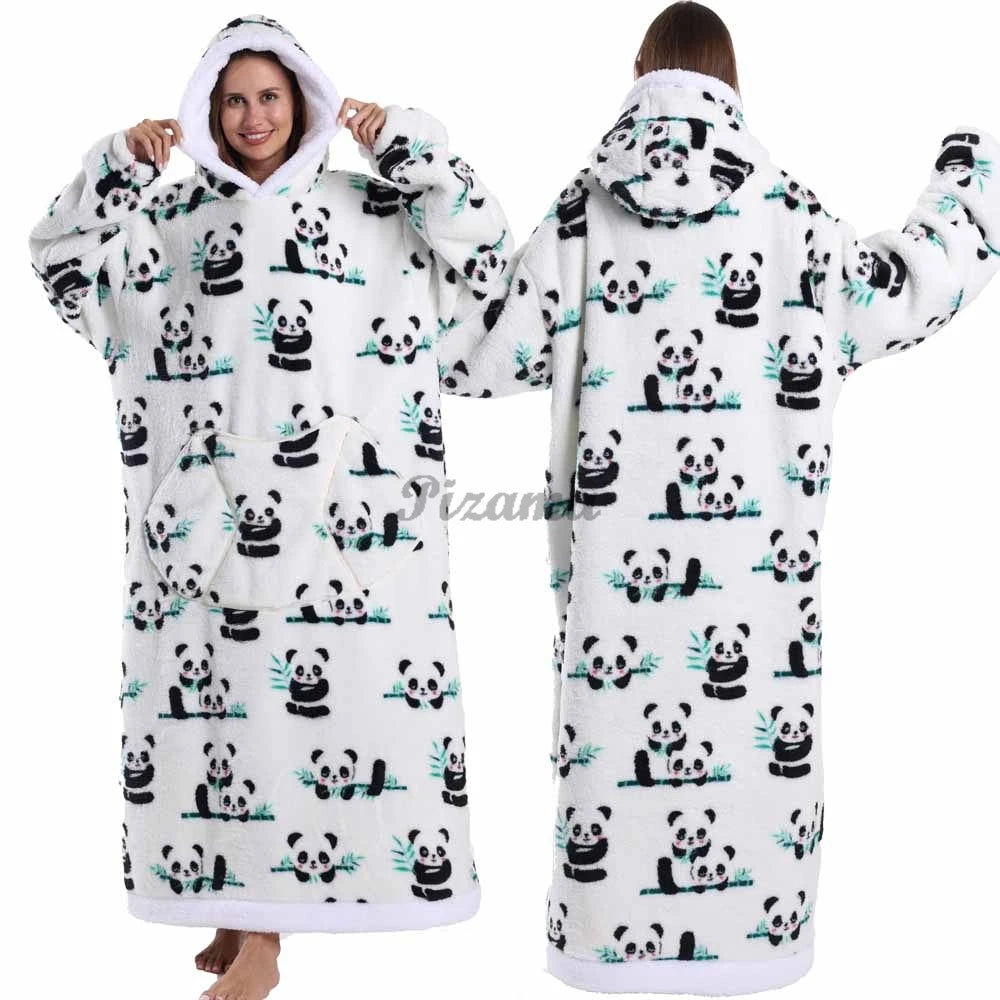 Wearable Sherpa Blanket Hoodie: Perfect for Halloween and Holiday Comfort