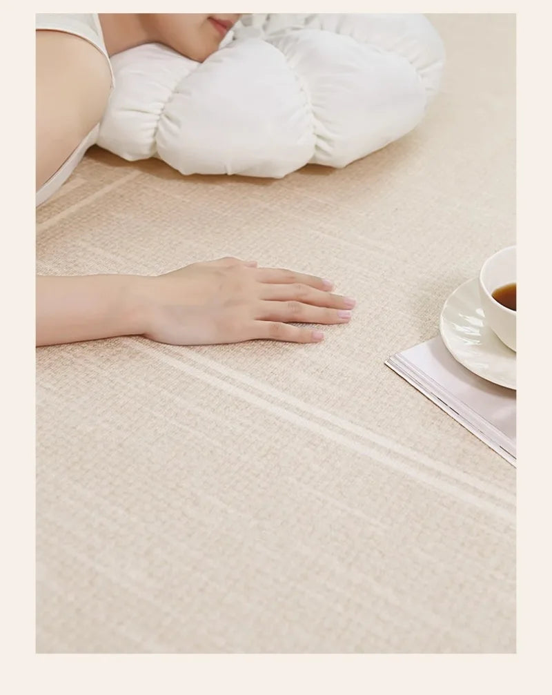 Luxury Wabi Sabi Style Rug: Non-Slip Round Carpet for Home Decor