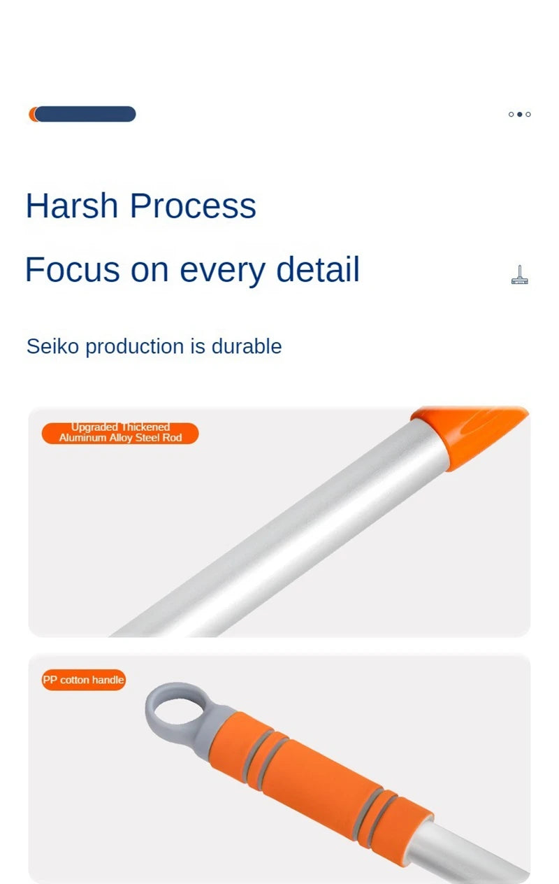 Telescopic Car Wash Mop: Three-Section Design for Roof and Window Maintenance