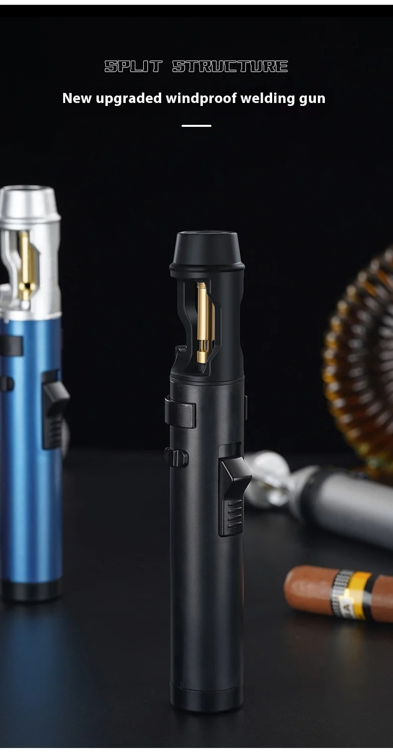 Precision Flame: Powerful Windproof Metal Gas Lighter for Every Occasion