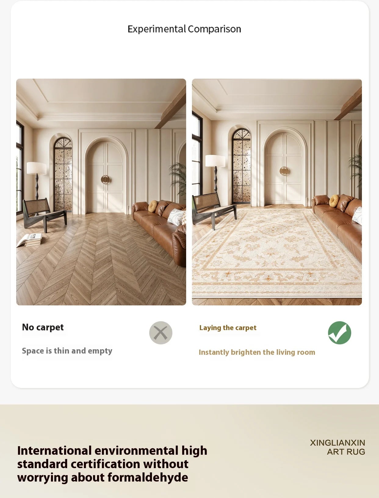 Fresh Rustic Style Carpet: Perfect for Living Rooms and Bedrooms