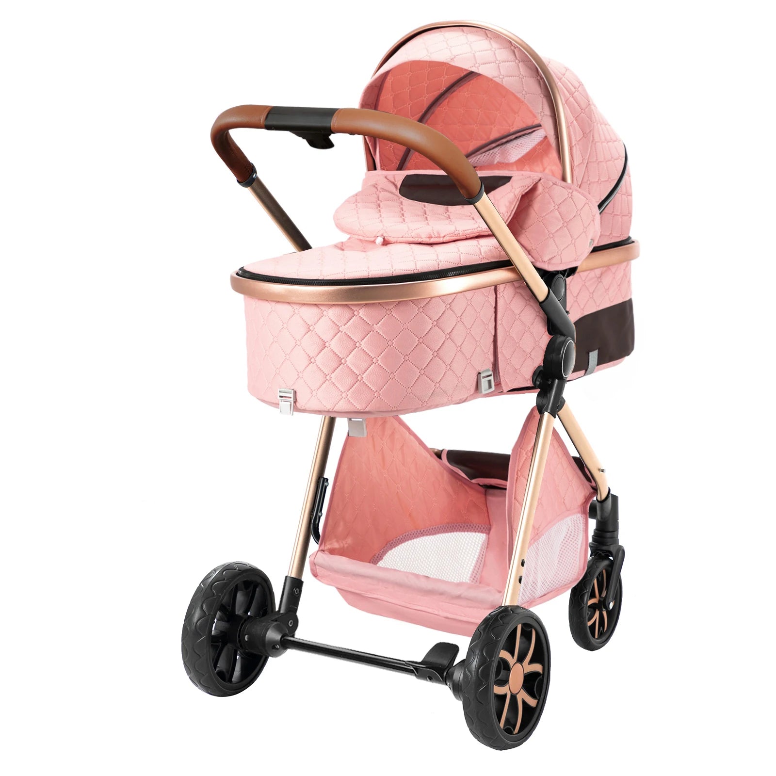 All-in-One Baby Travel System: Stroller with Raincover for Newborns