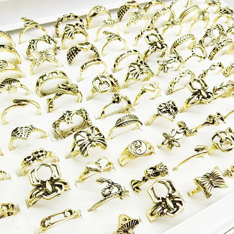 Whimsical Jewelry Set: 30-Piece Assorted Rings for Fashion-Forward Women